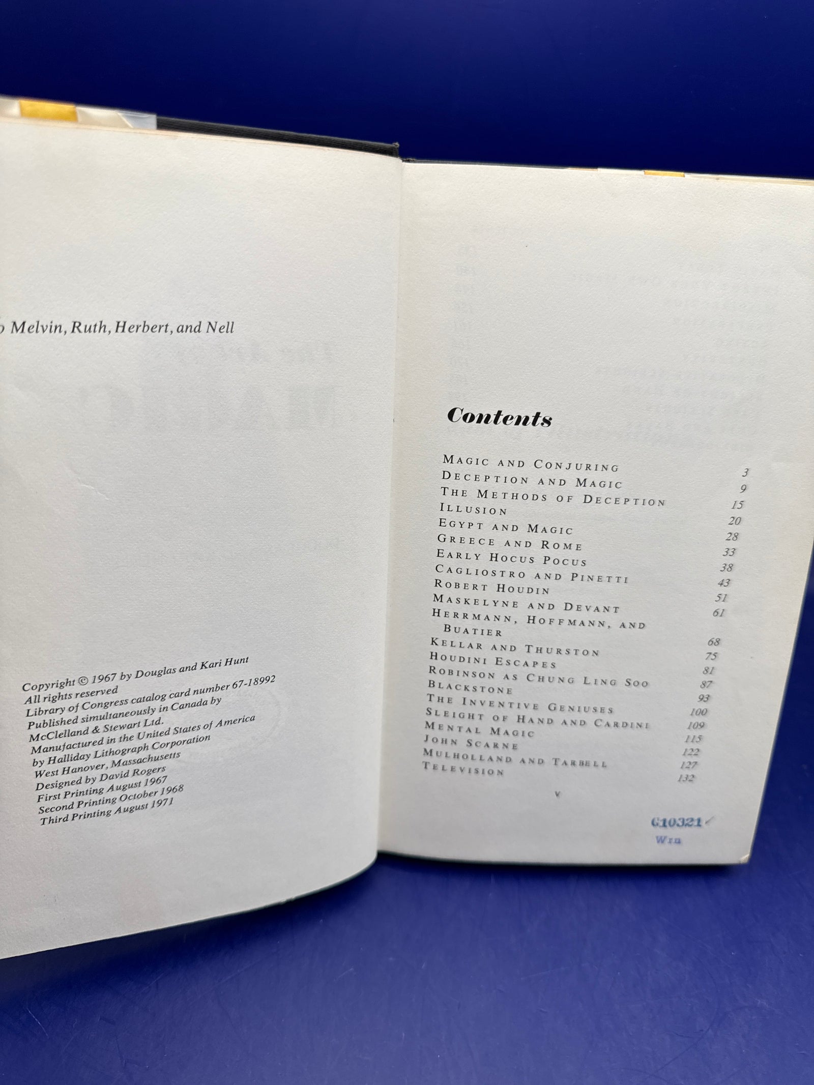 The Art of Magic by Douglas & Kari Hunt 1971 ESTATE