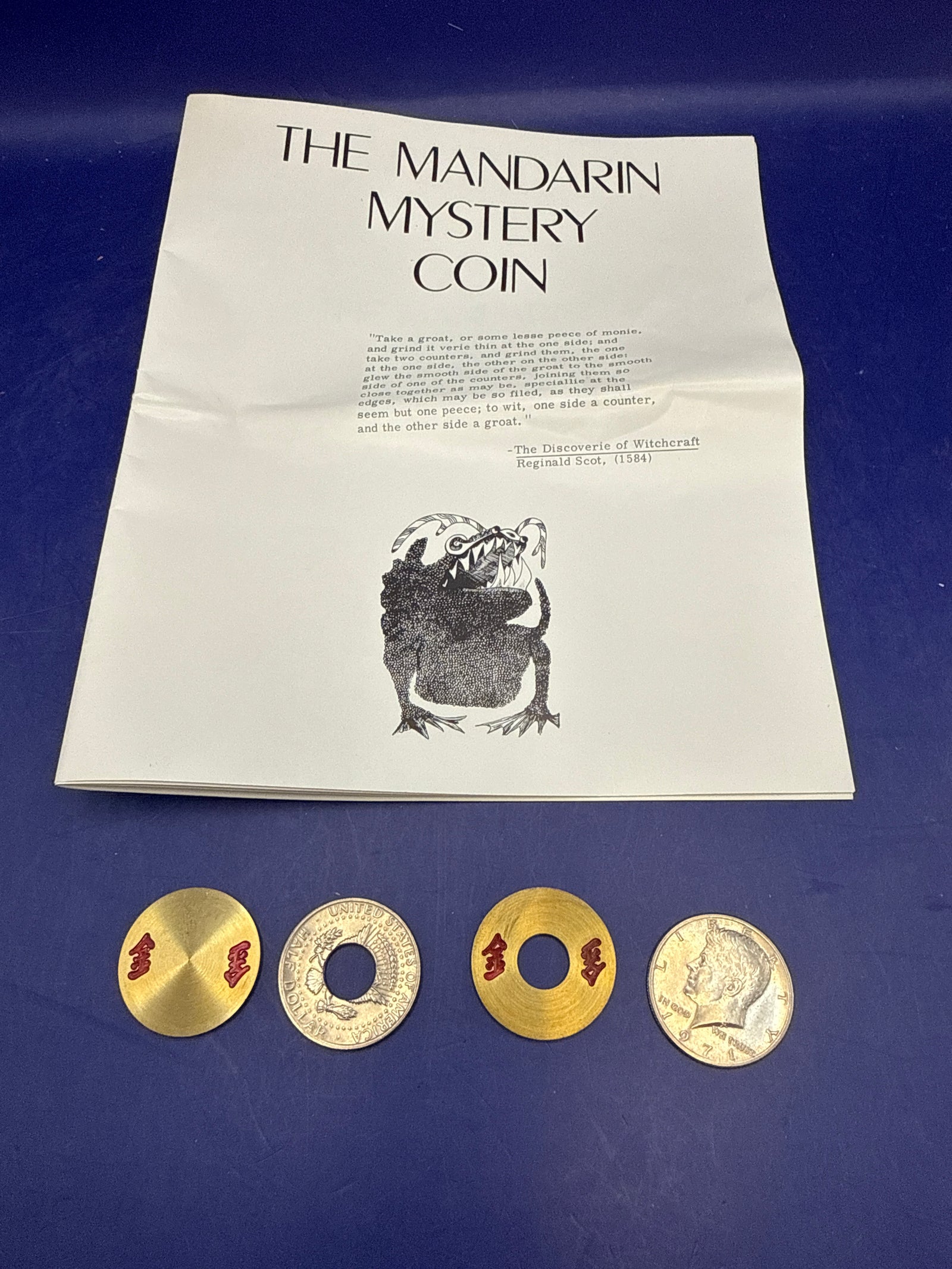 The Mandarin Mystery Coin (1976) by Jon Racherbaumer Vintage RARE