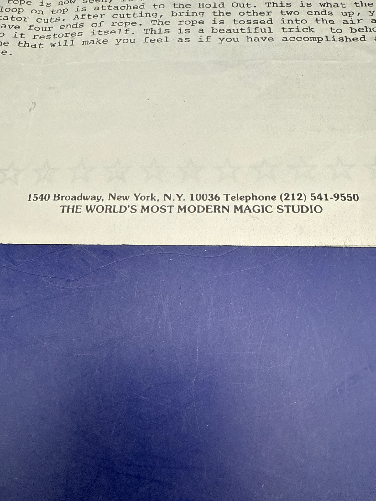 Jack Miller’s Deluxe Holdout (Louis Tannen Inc.) – Vintage Secret Utility Apparatus-Rare