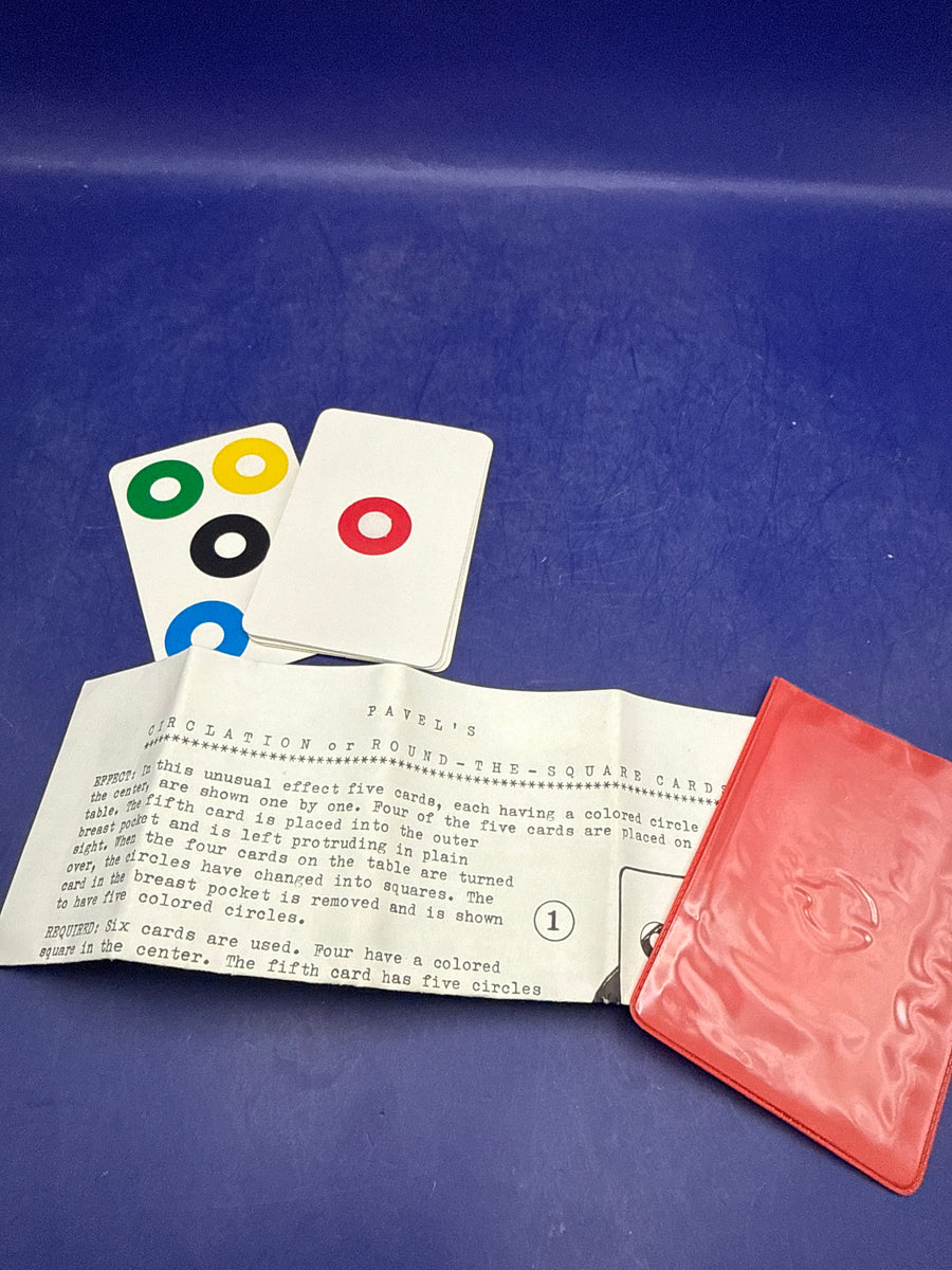 Vintage Circulation (Round-the-Square Cards) Magic Trick by Pavel - Novelty Packet Effect