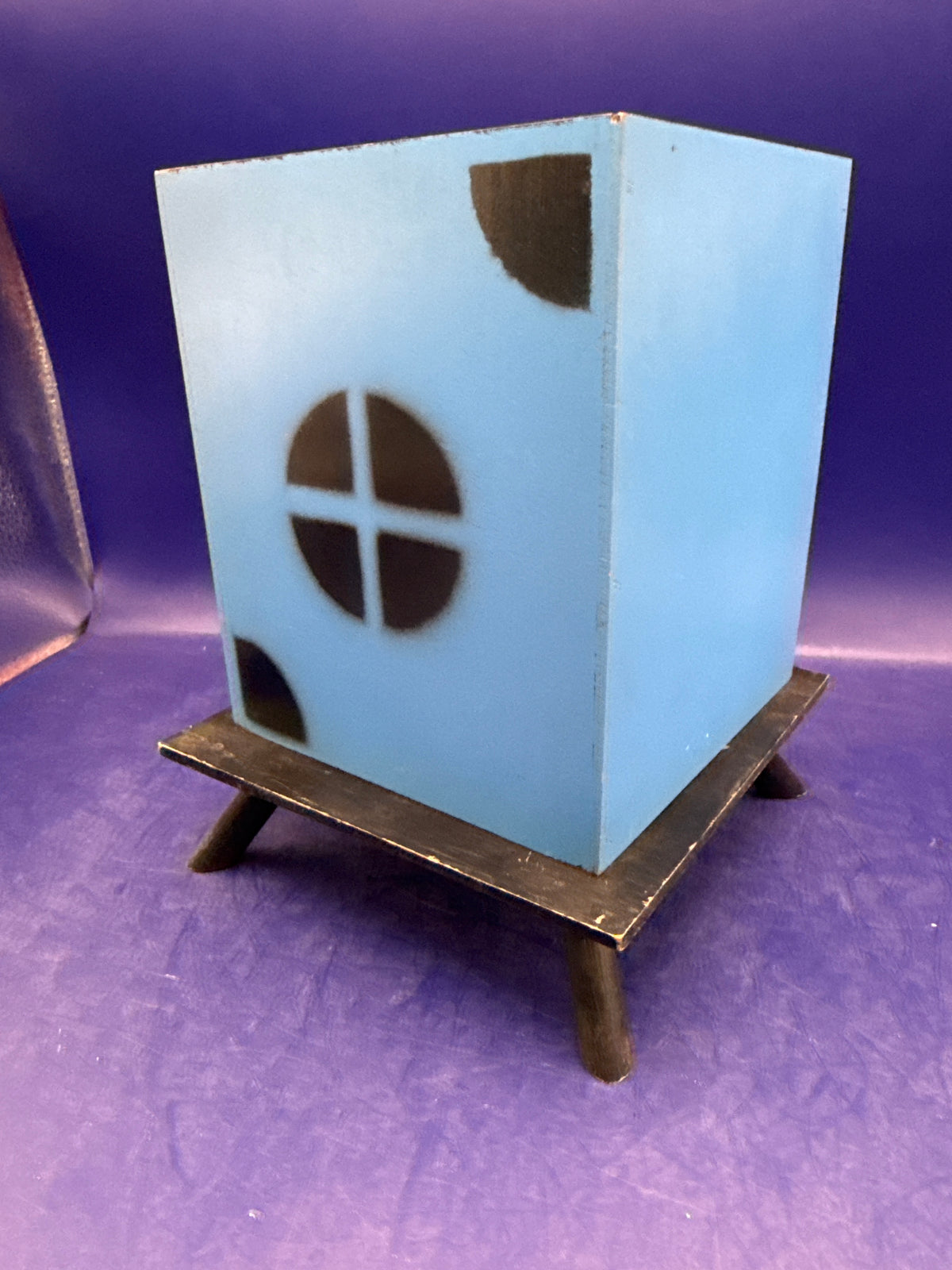 Vintage Wooden Square Circle Production Cabinet – Classic Stage & Parlor Illusion