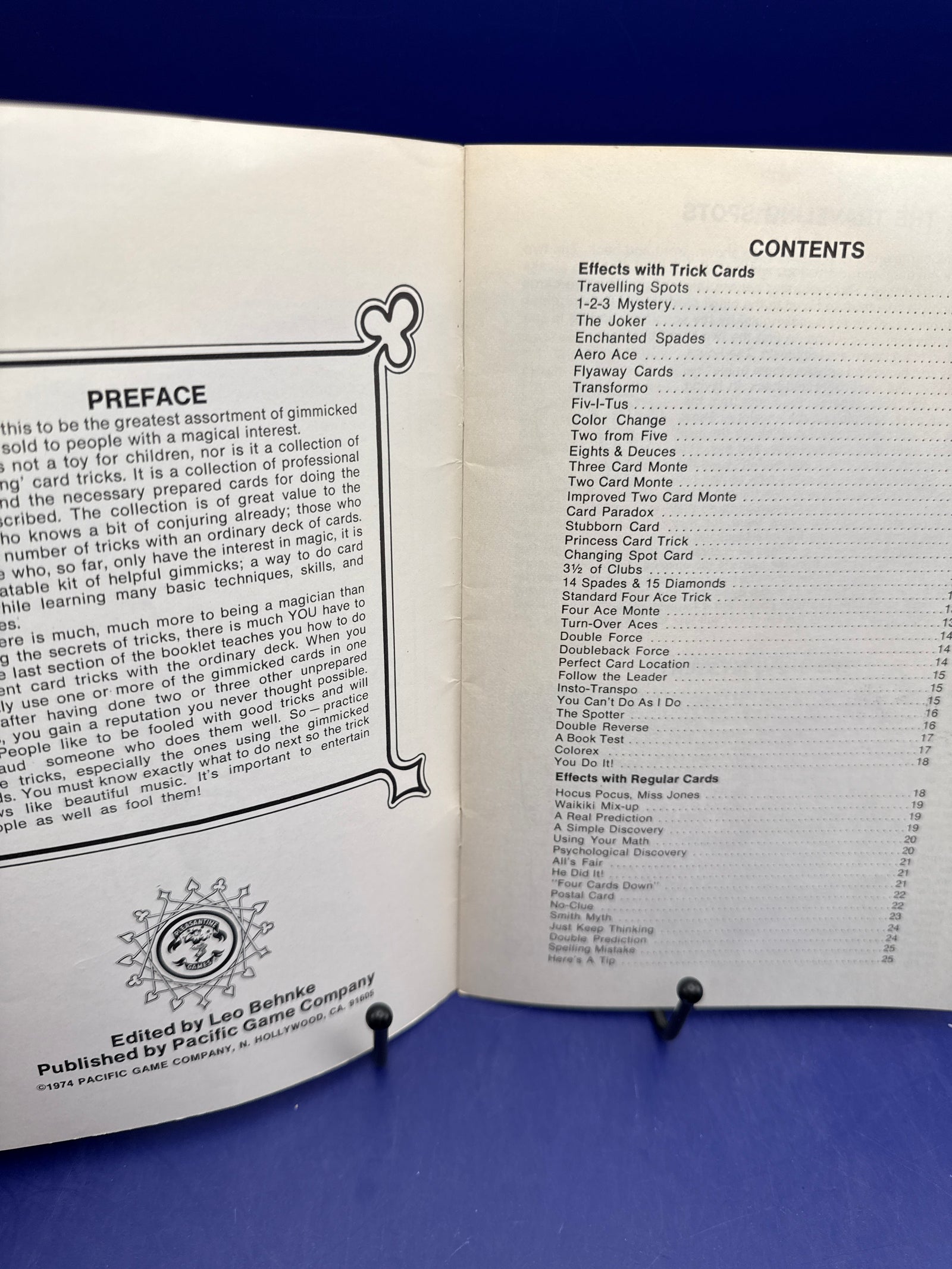 The Private Decks of a Professional Magician - Leo Behnke 1974