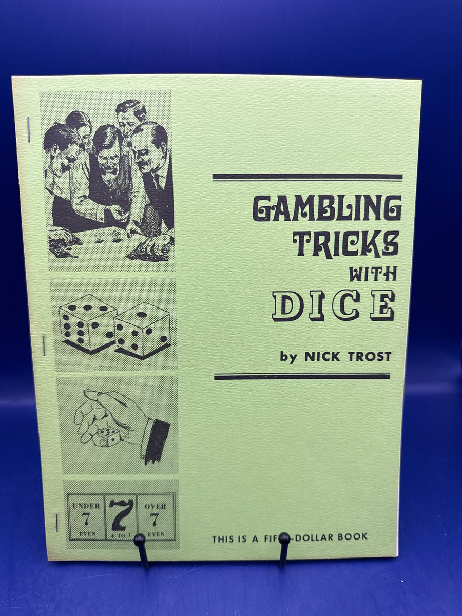 Gambling Tricks with Dice by Nick Trost 1975 1st edition Ex Libris Kreskin SIGNED