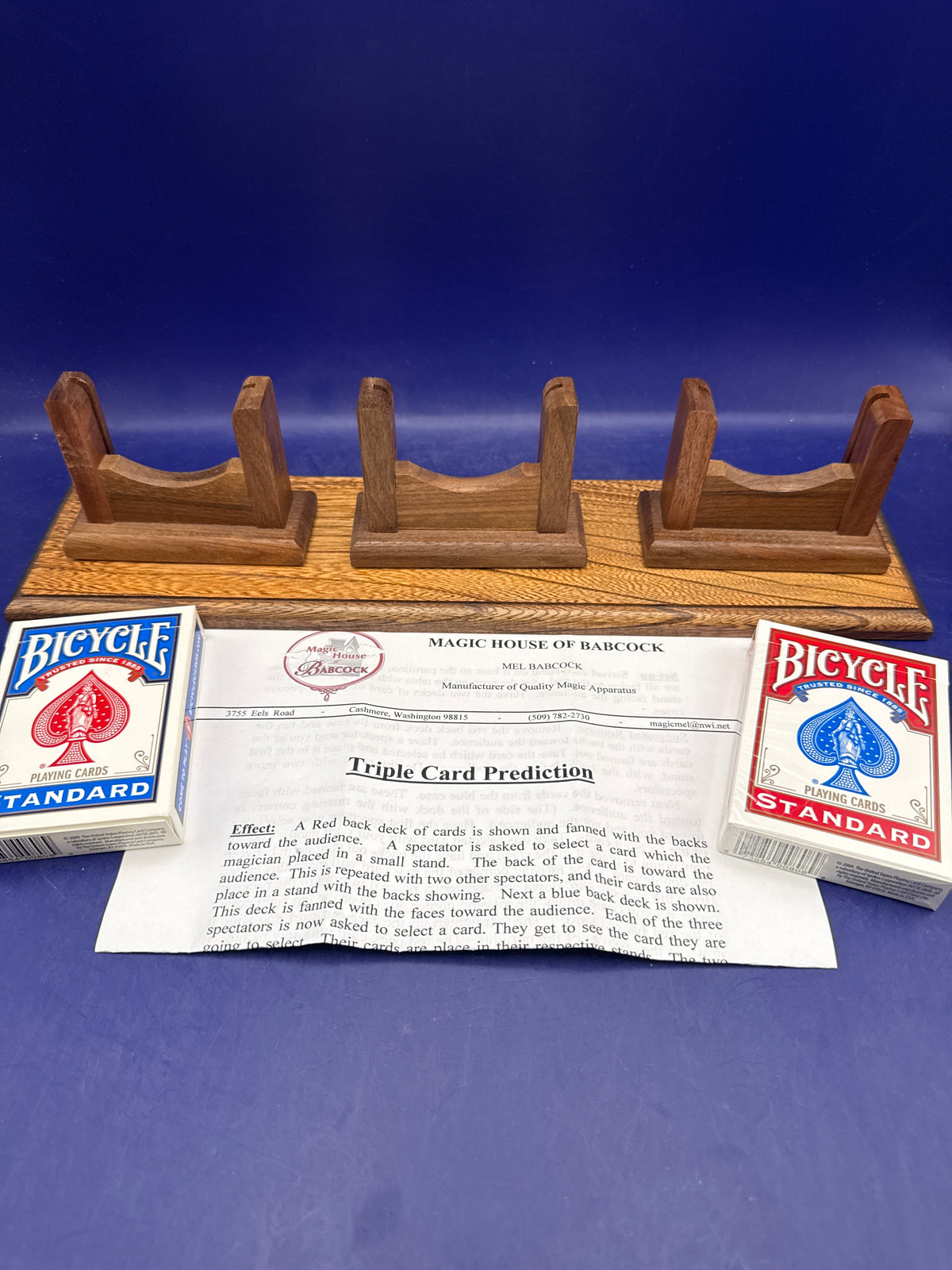 Mel Babcock Triple Card Prediction - Magic trick - handcrafted - RARE