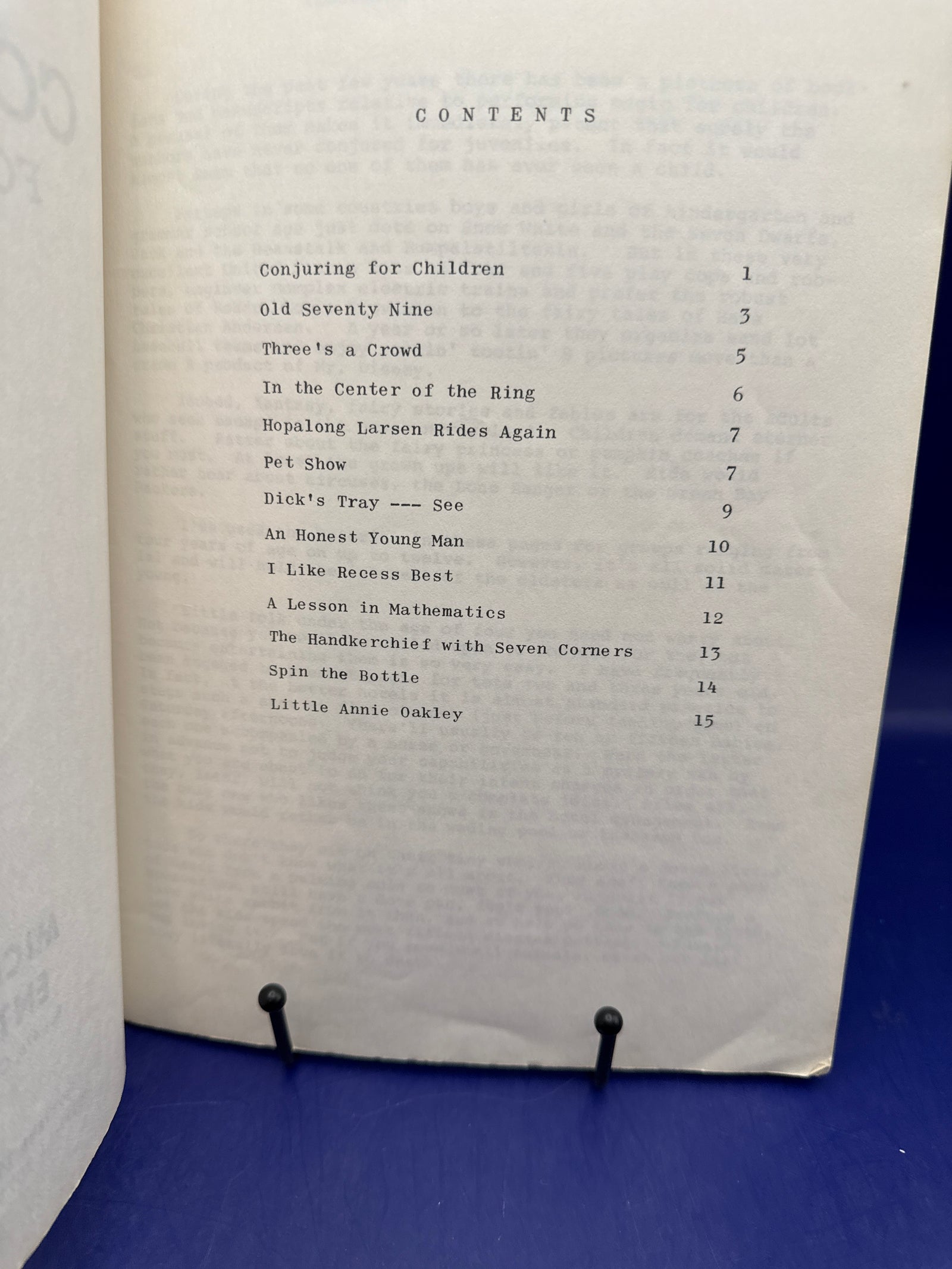 Conjuring for Children by W.W. Larsen 1973