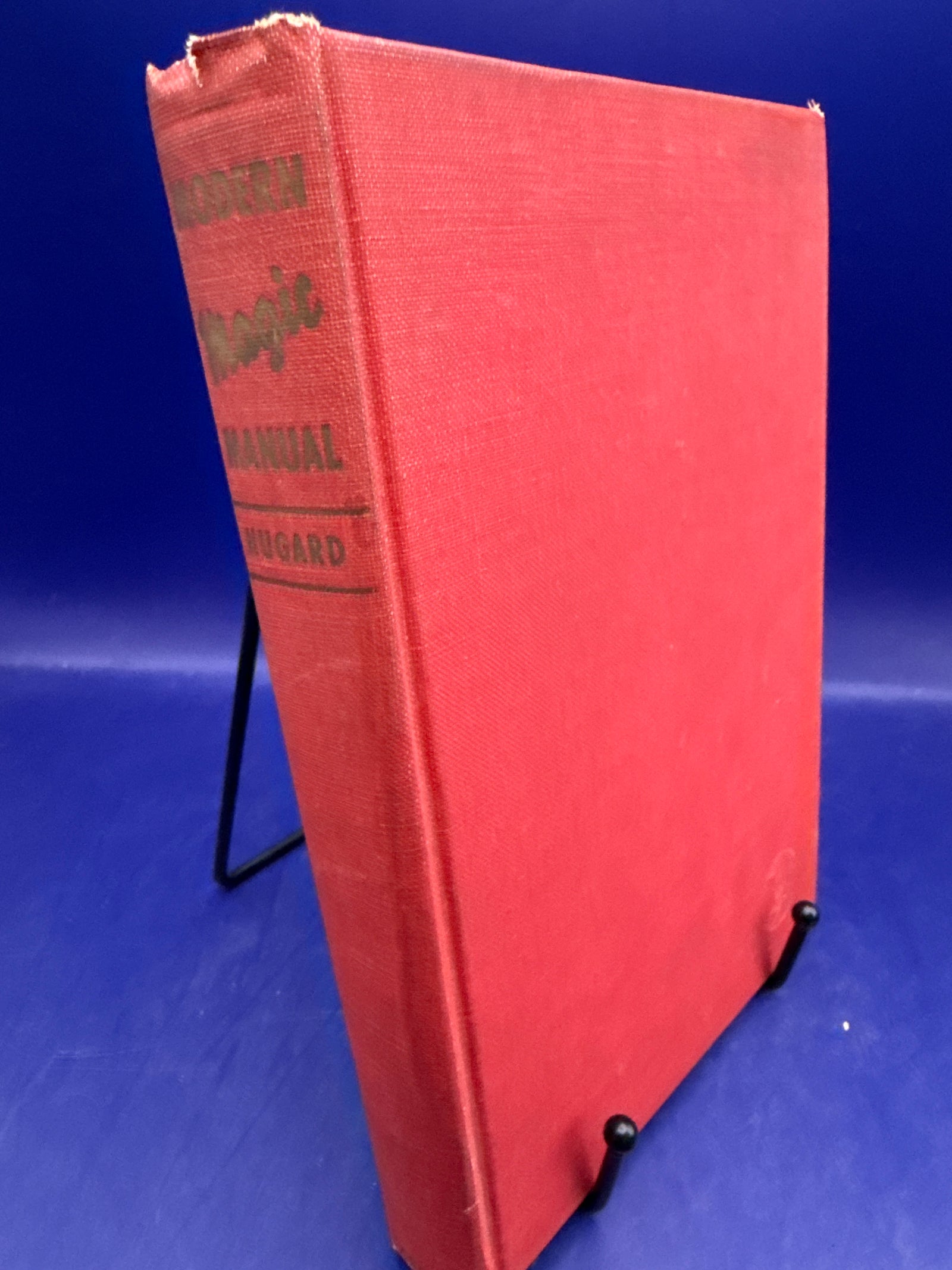Modern Magic Manual Jean Hugard 1939 1st Ed HC published by Harper & Brothers ESTATE