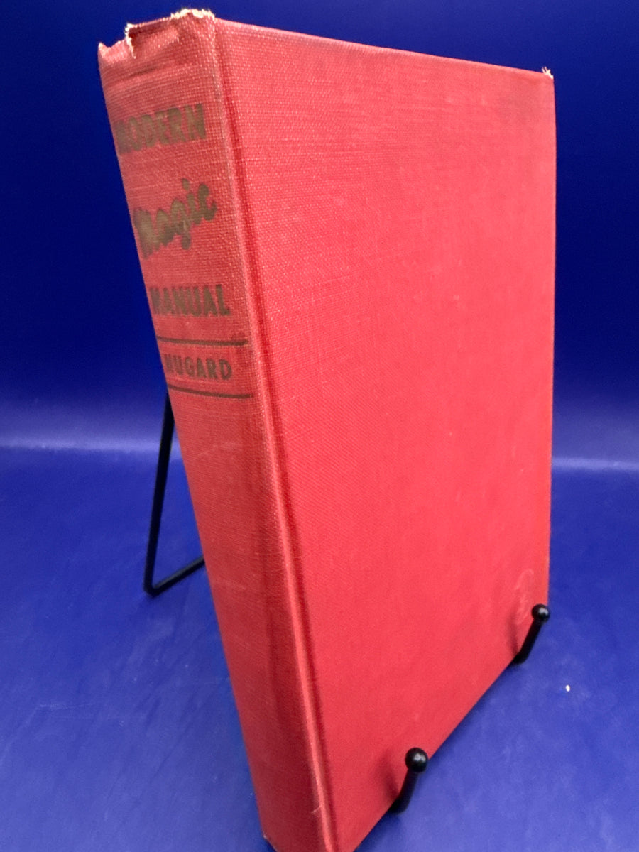 Modern Magic Manual Jean Hugard 1939 1st Ed HC published by Harper & Brothers ESTATE