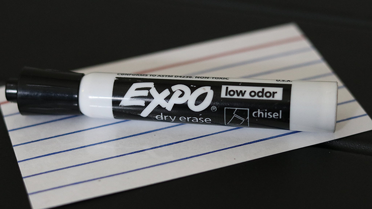 Acro Index Dry Erase 3"X5" by Blake Vogt (Gimmicks & Online Instructions)