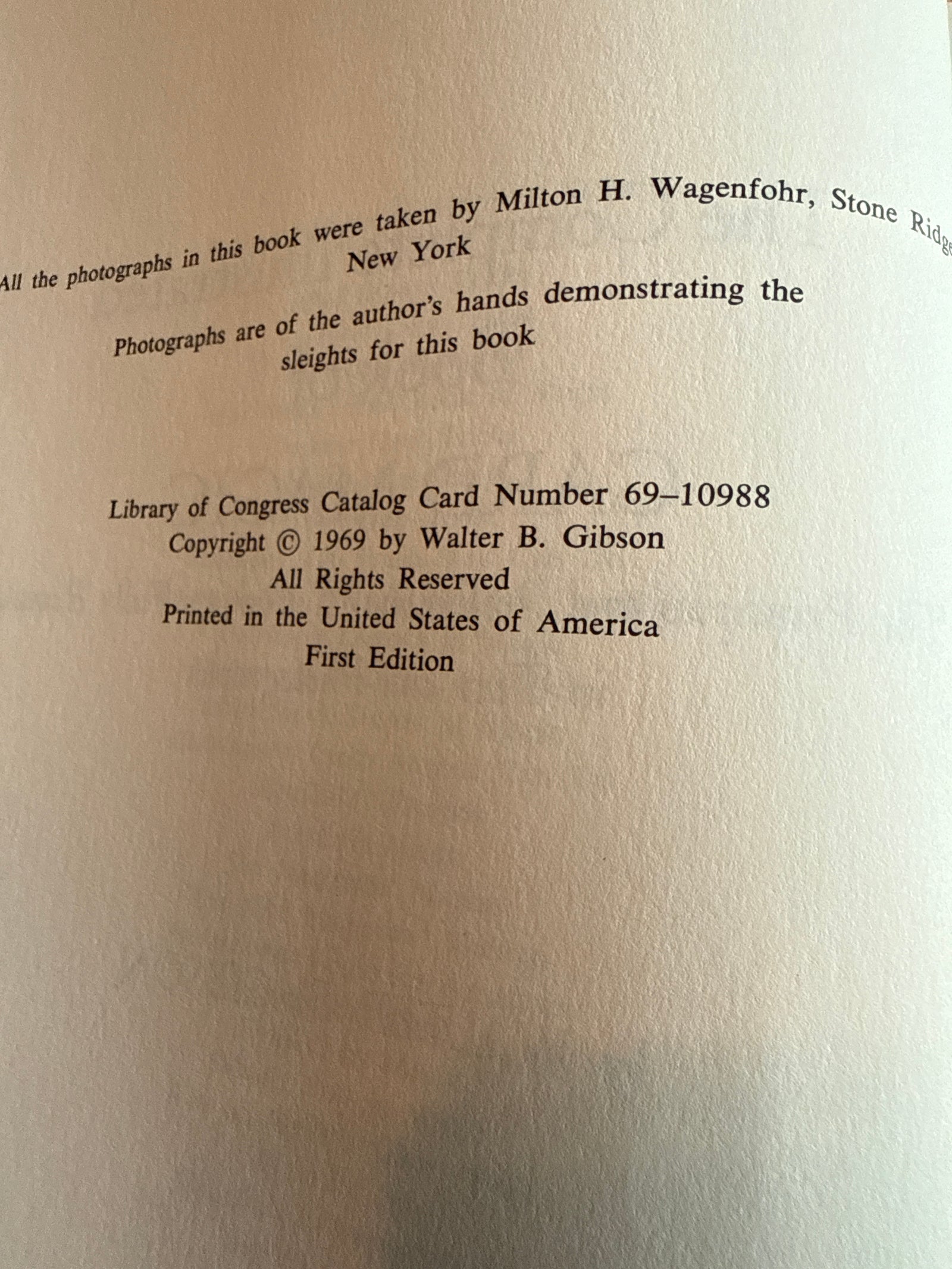 The Complete Illustrated Book of Card Magic by Walter Gibson 1st edition 1969 ESTATE