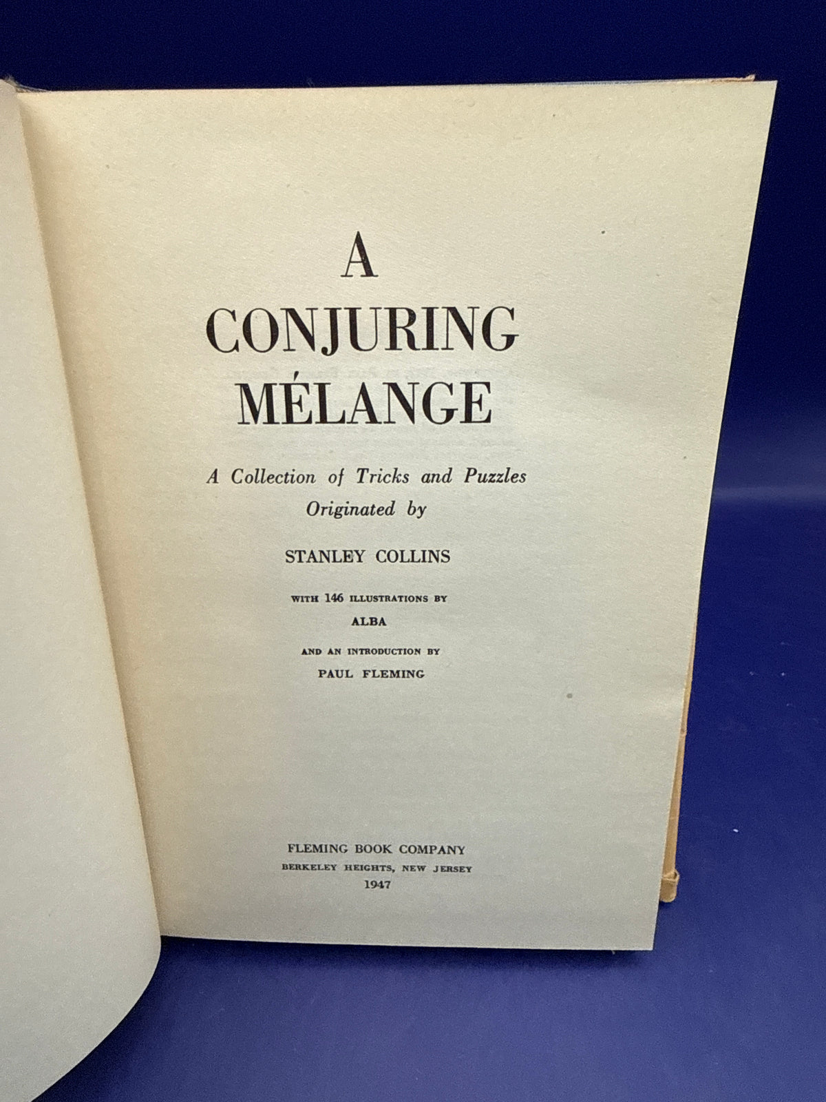 A Conjuring Melange by Stanley Collins 1947 ESTATE