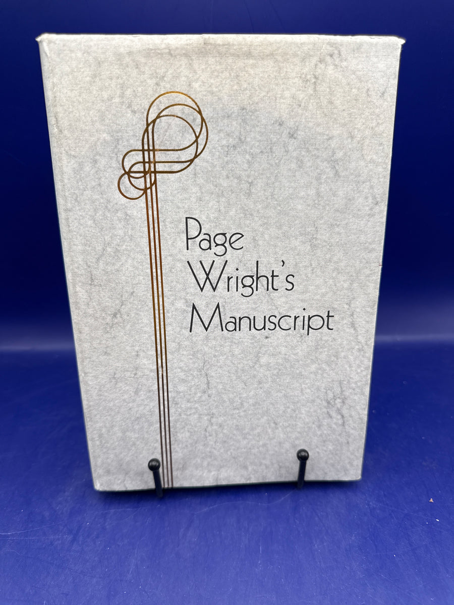 Page Wright’s Manuscript by Daniel’s Den 1991 HC