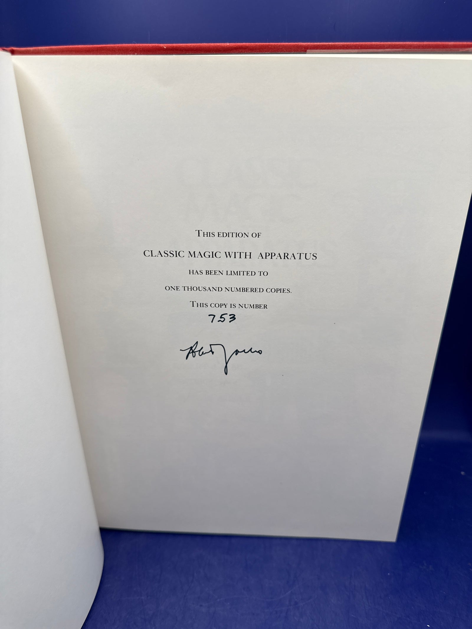 Classic Magic with Apparatus by Robert Albo, Patrick Page & Marvin Burger 1976 SIGNED #753/1000