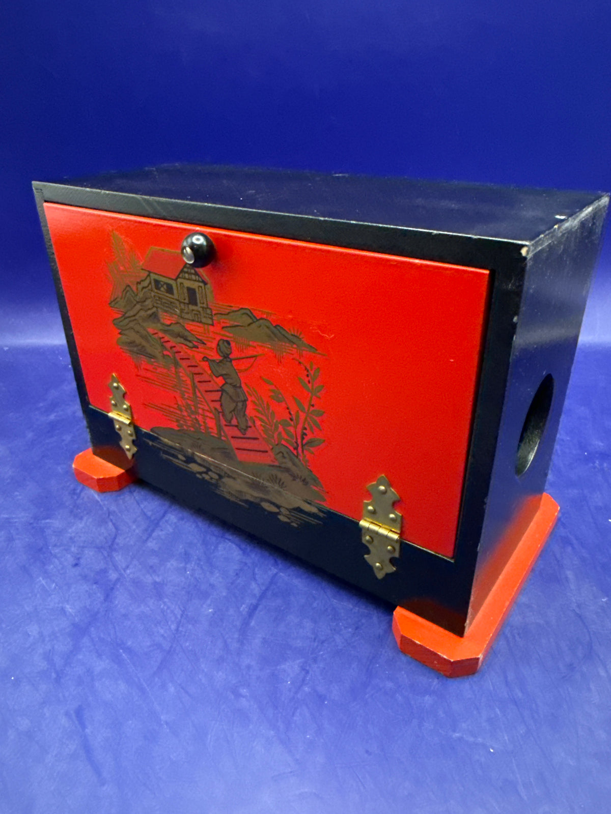 Vintage Japanese Themed Silk Cabby - Magic trick - ESTATE