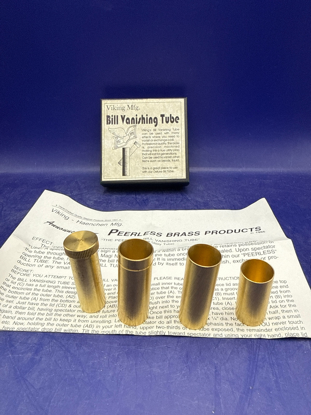VIKING MAGIC Bill Vanishing Tube - Viking-Brema brass magic