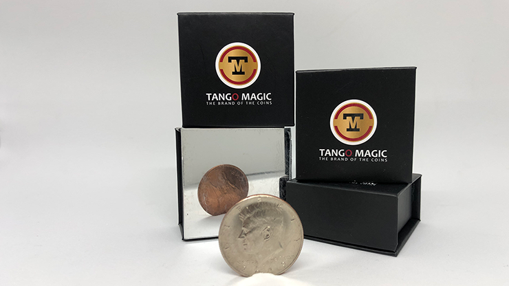 Copper Silver Coin (Half Dollar/English Penny) (D0060) by Tango - Trick-SALE