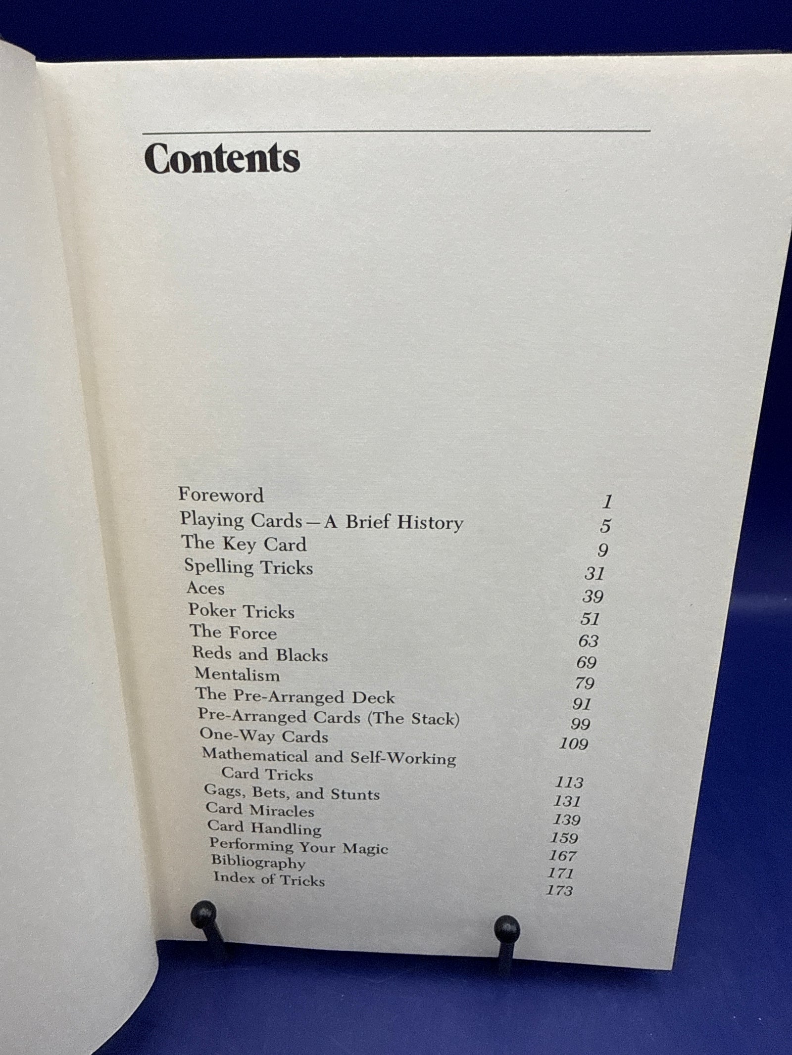Magic with Cards Frank Garcia & George Schindler HC 1st ed 1975 ESTATE