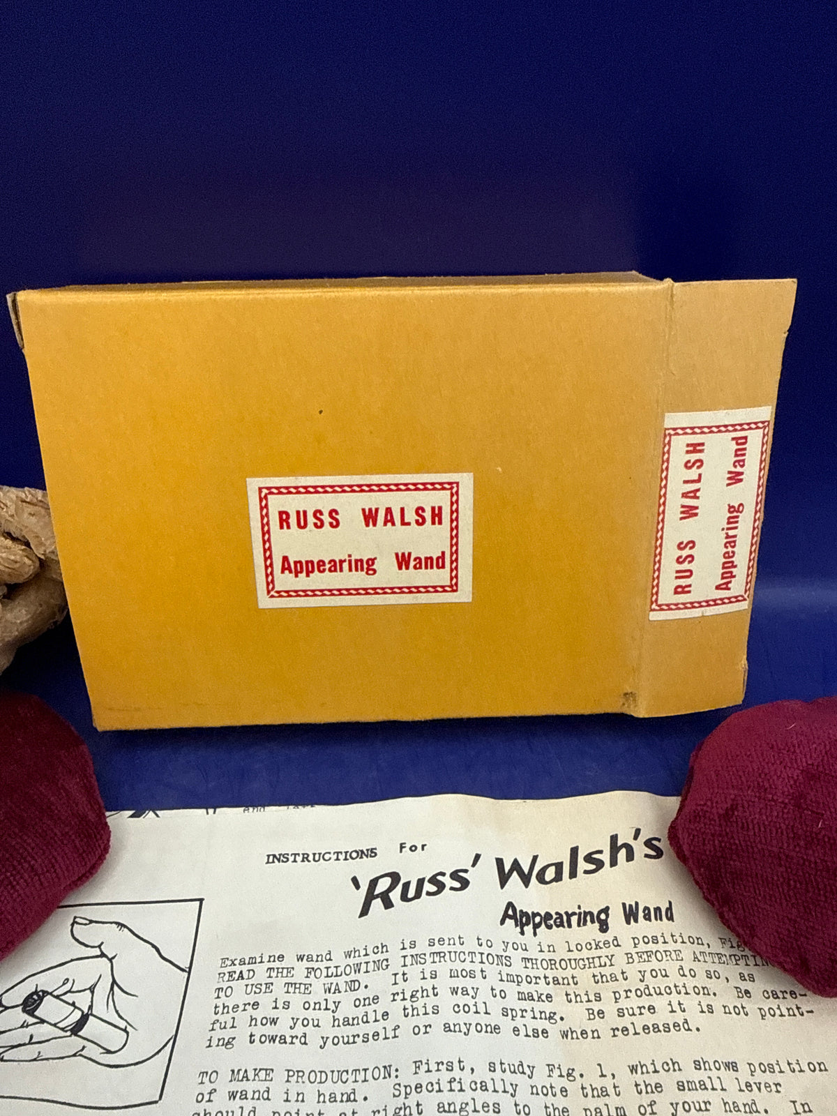 Vintage Russ Walsh Appearing Wand – Classic Collector's Magic Prop - Complete