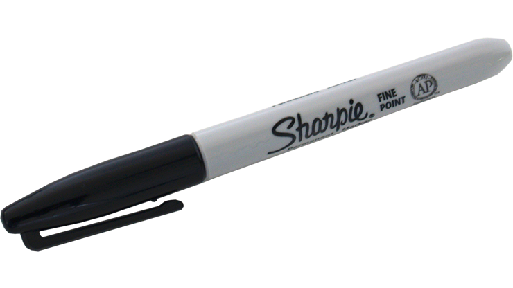 (Ungimmicked) Fine-Tip Sharpie (Black) box of 12 by Murphy's Magic Supplies - Trick-SALE