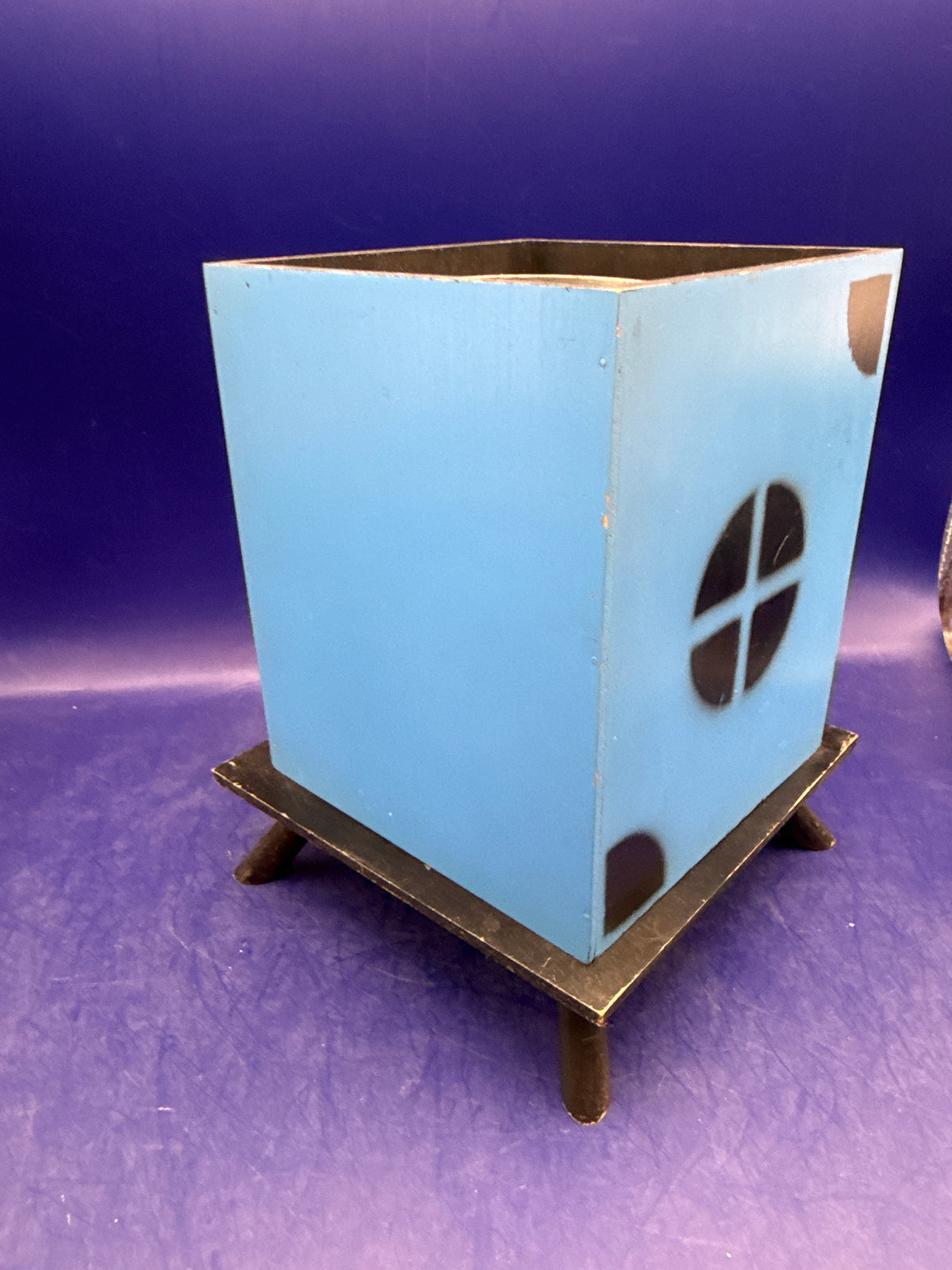 Vintage Wooden Square Circle Production Cabinet – Classic Stage & Parlor Illusion