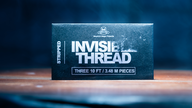 Invisible Thread Stripped 3/10 (3 pieces 10 feet each) by Murphys Magic Supplies - Trick-SALE