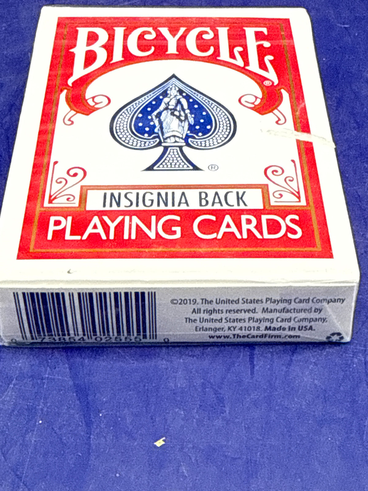 Bicycle Insignia Back Playing Cards (Red) – Premium Magic & Casino-Style Deck