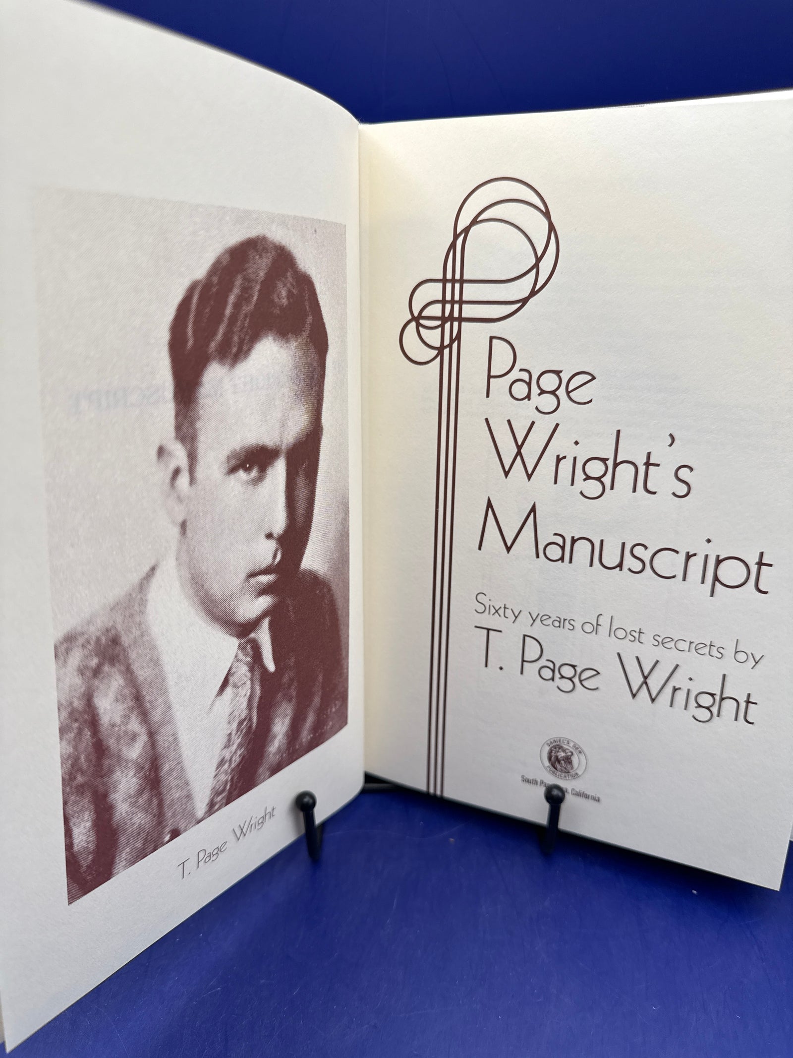 Page Wright’s Manuscript by Daniel’s Den 1991 HC