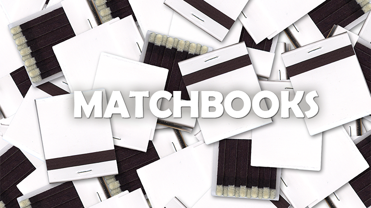 White matchbooks (Box of 50)-SALE
