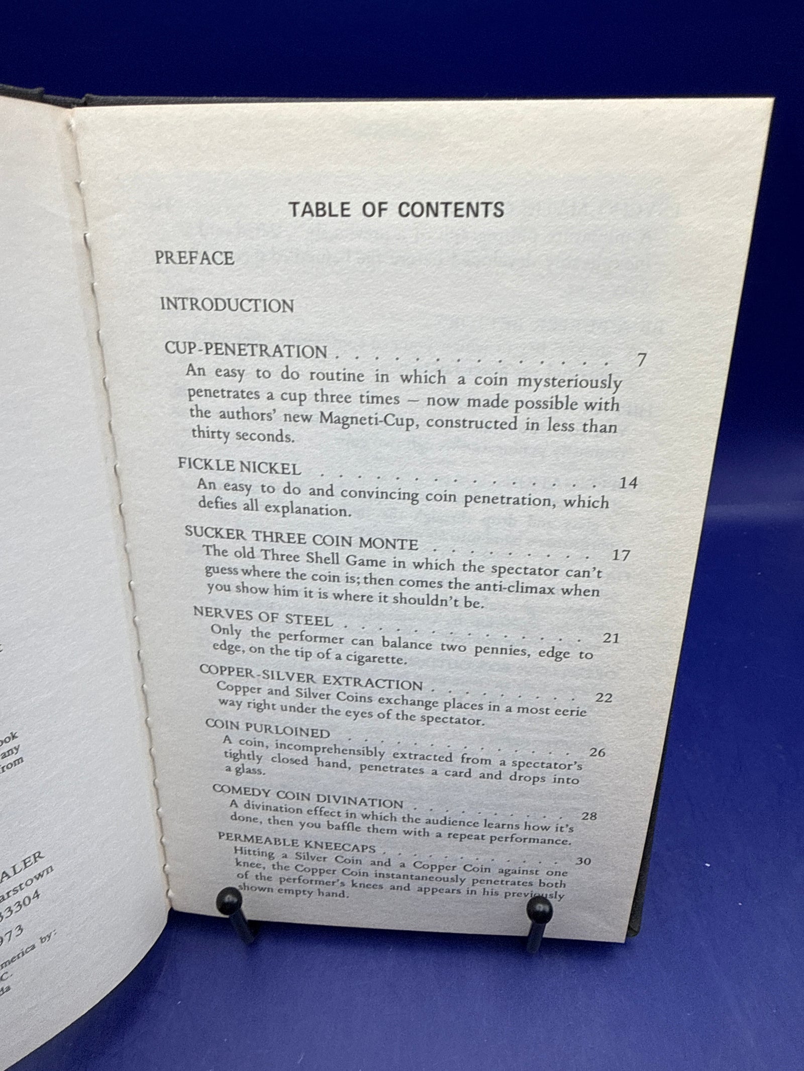 Magneticoins by Fredrick & Arthur Kraft - Paul Diamond Gems of Magic Book 1 1973
