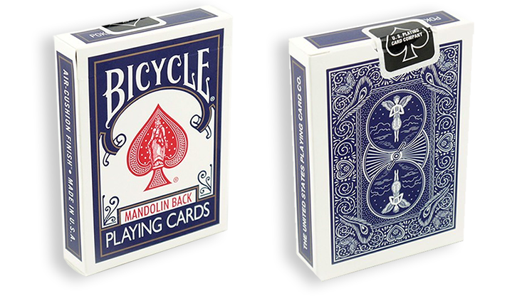 Bicycle Playing Cards 809 Mandolin Blue by USPCC-SALE
