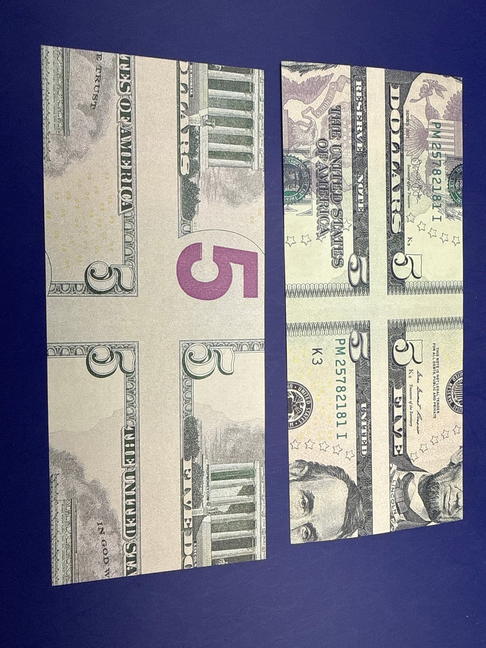 6 Pack - Mismade $5 Dollar Bill 💵 🪄 Bill Change (Copy)