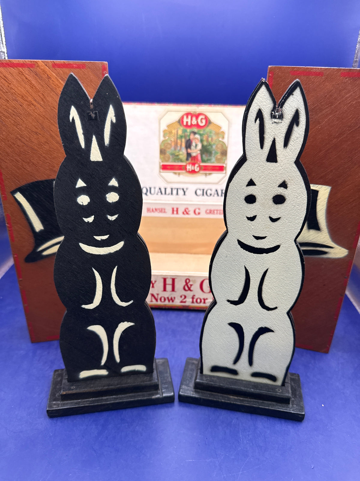 Vintage Abbott’s Wooden Hippity-Hop Rabbits – c1950