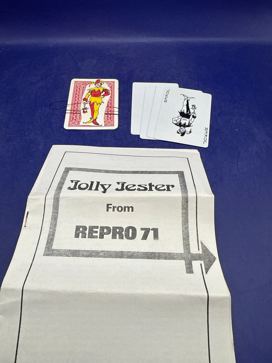 Jolly Jester card magic packet trick by Repro71 - Vintage