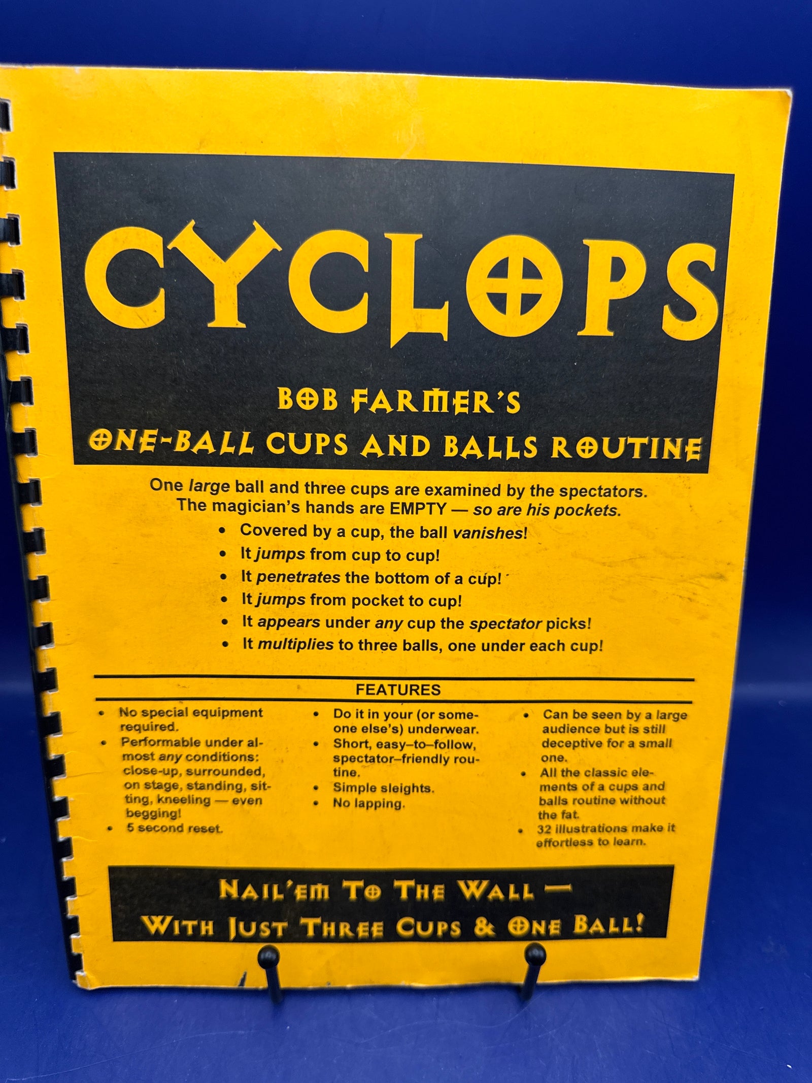 Cyclops: Bob Farmer's One-Ball Cups and Balls Routine 1998
