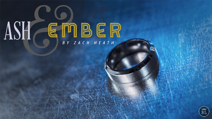 Ash and Ember Silver Beveled Size 7 (2 Rings) by Zach Heath - Trick-SALE