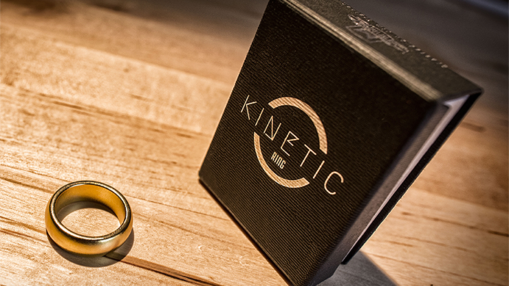Kinetic PK Ring (Gold) Curved size 9 by Jim Trainer - Trick-SALE