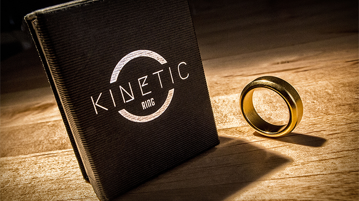 Kinetic PK Ring (Gold) Beveled size 10 by Jim Trainer - Trick-SALE