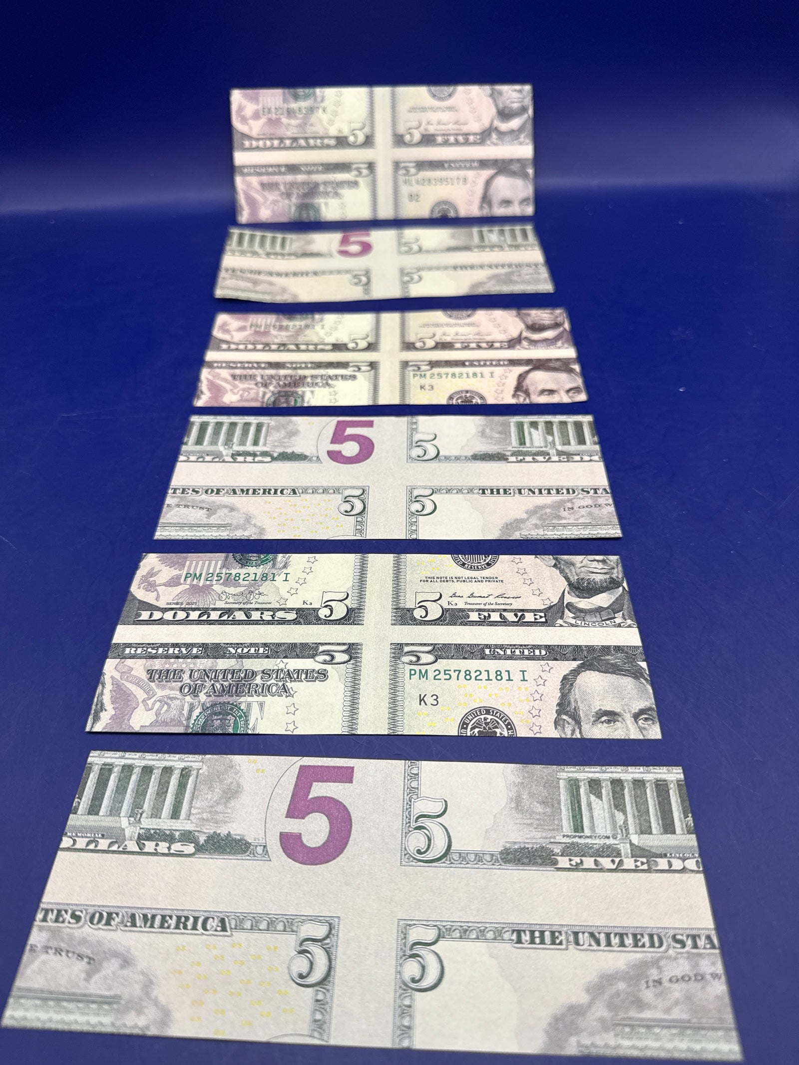 6 Pack - Mismade $5 Dollar Bill 💵 🪄 Bill Change (Copy)