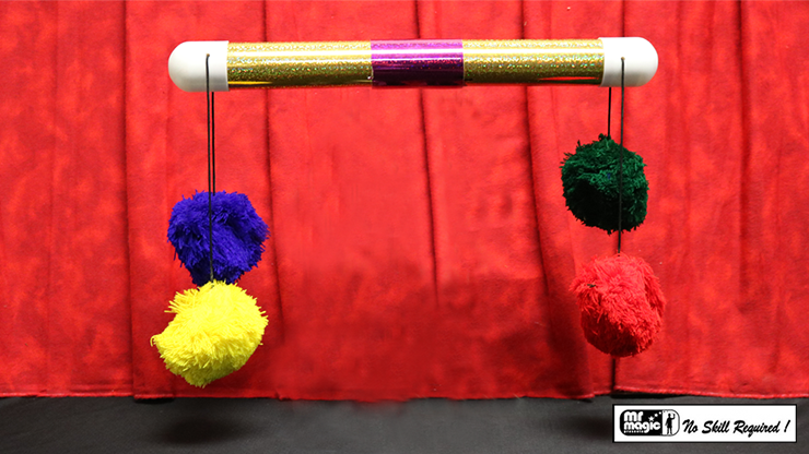 Super Pom Pom Stick (Glitter) by Mr. Magic - Trick-SALE