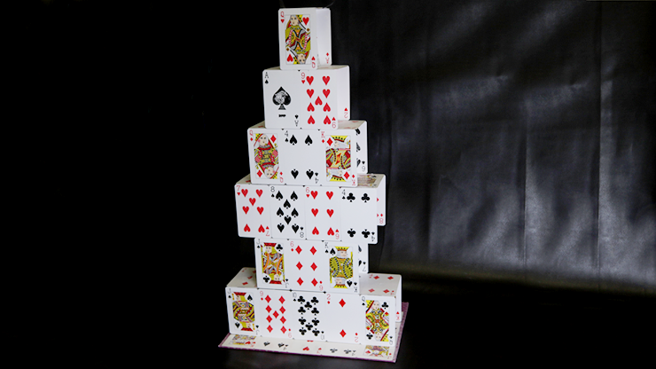 Card Castle (Standard) by Mr. Magic - Trick-SALE