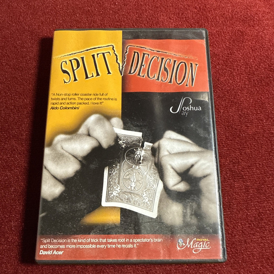 Split Decision by Joshua Jay Royal Magic Sleight of Hand Card Trick & DVD