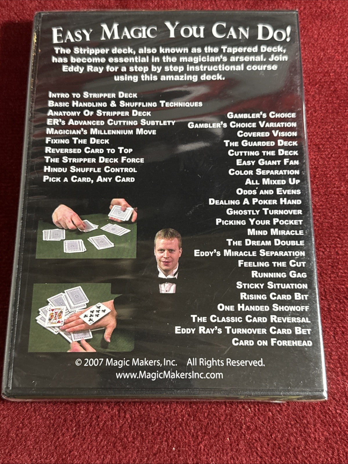 30 Tricks and Tips W/Stripper Deck DVD & Deck Magic Makers Card Trick Easy To Do