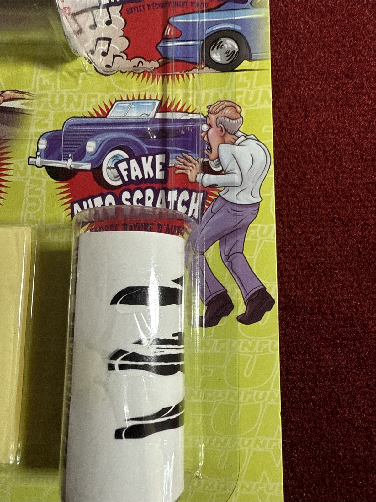 Auto Joke Set-Exhaust Whistle-Fake Scratches-Fake Bulletholes-gag-prank-funny