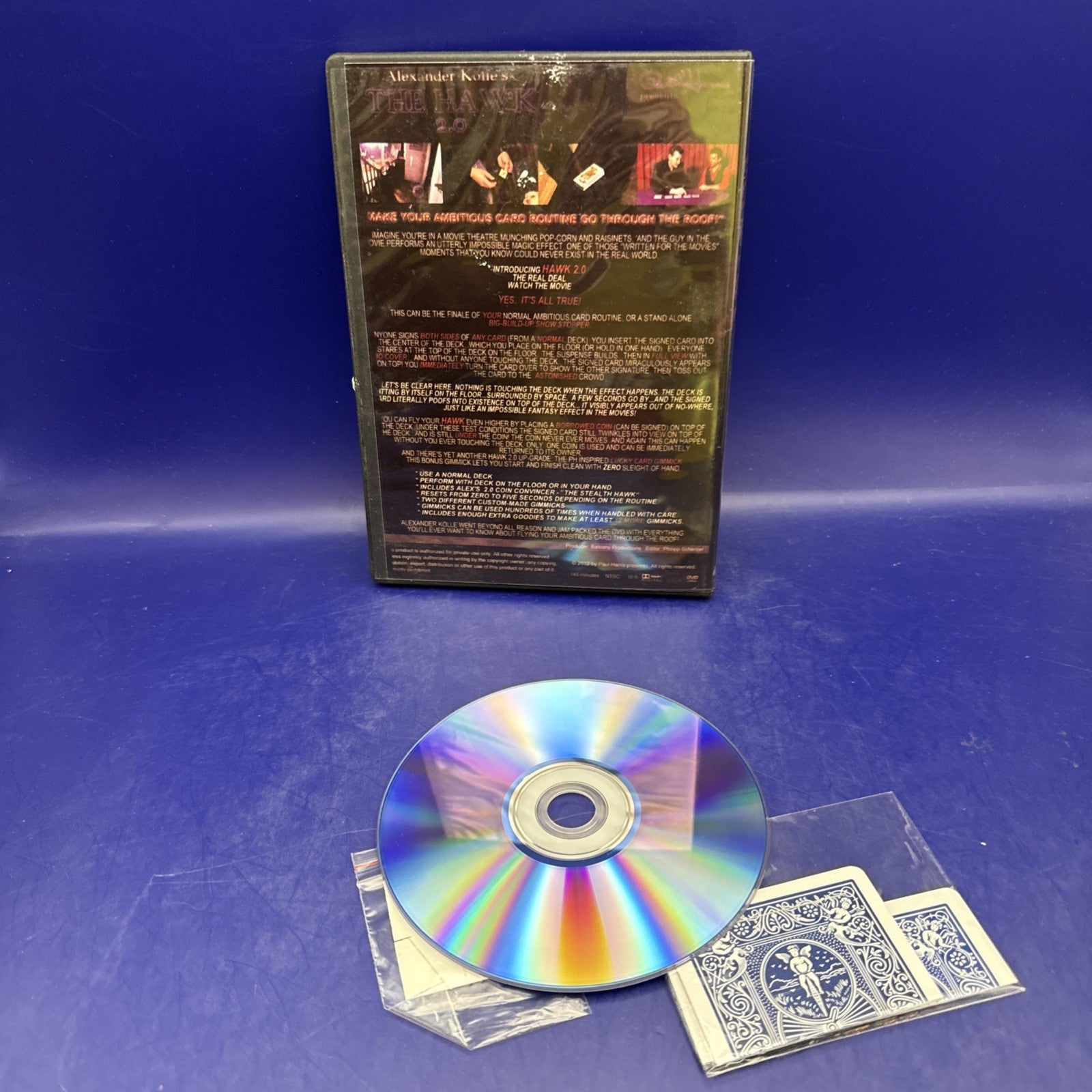 The Hawk 2.0 by Alexander Kolle (DVD + Gimmick) Card Magic Trick