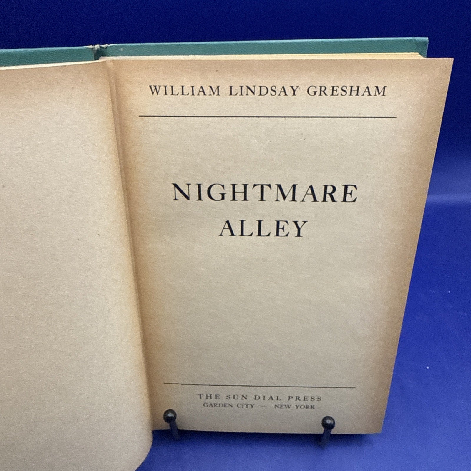 Nightmare Alley by William Lindsay Gresham 1948 Sun Dial Press Horror Hardcover