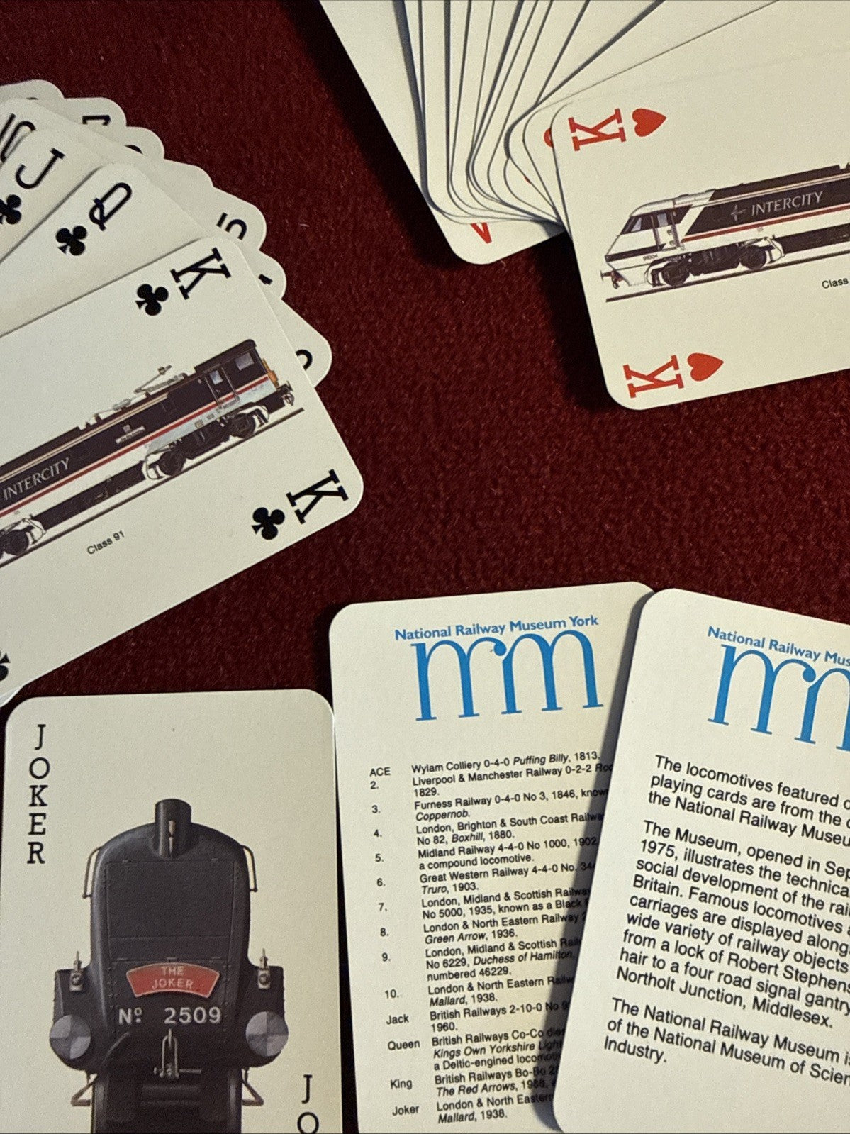National Railway Museum York Deck Of Playing Cards VNTG RARE UK  Open Complete
