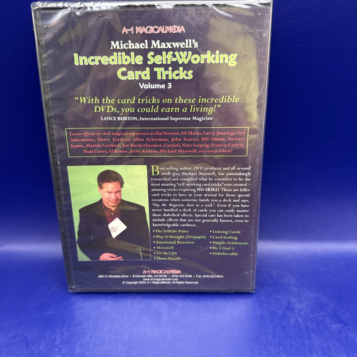 Incredible Self Working Card Tricks Volume 2 DVD by Michael Maxwell NEW SEALED