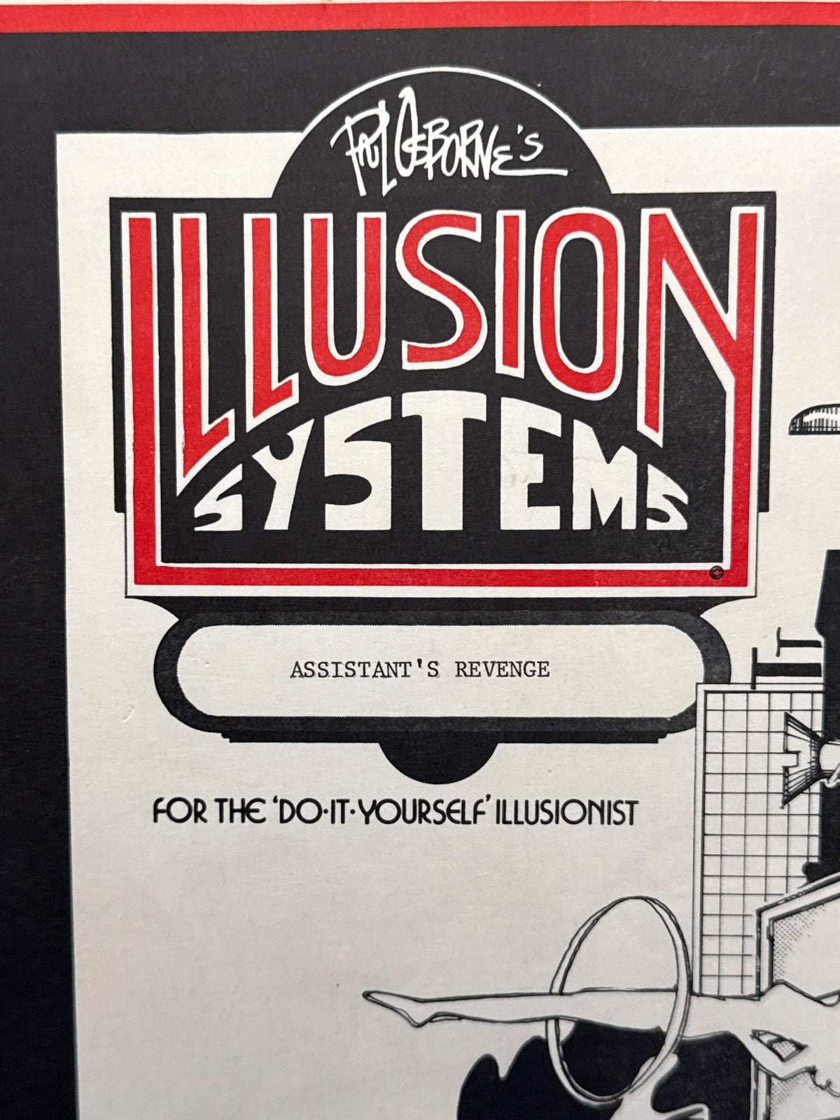 Paul Osborne Illusion Systems plans for Assistant’s Revenge c1980 Vintage plans