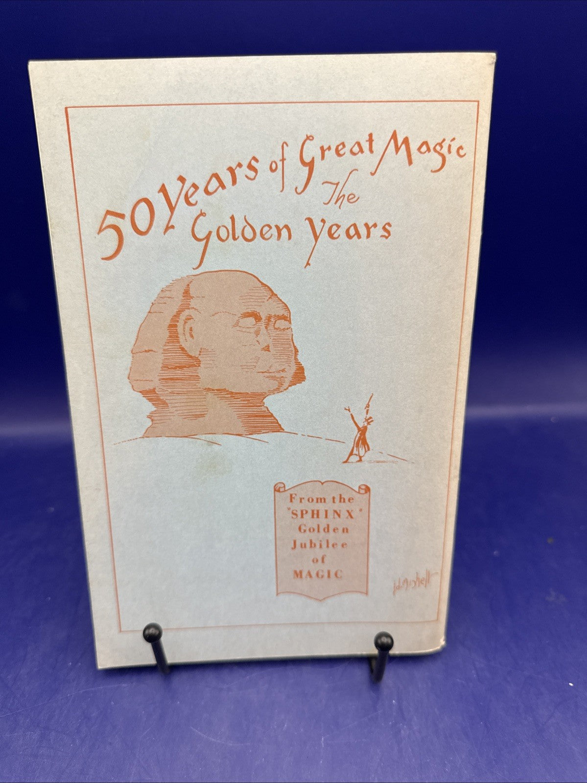 50 Years Of Great Magic-Inscribed by Al Flosso To The Amazing Kreskin 1971-RARE