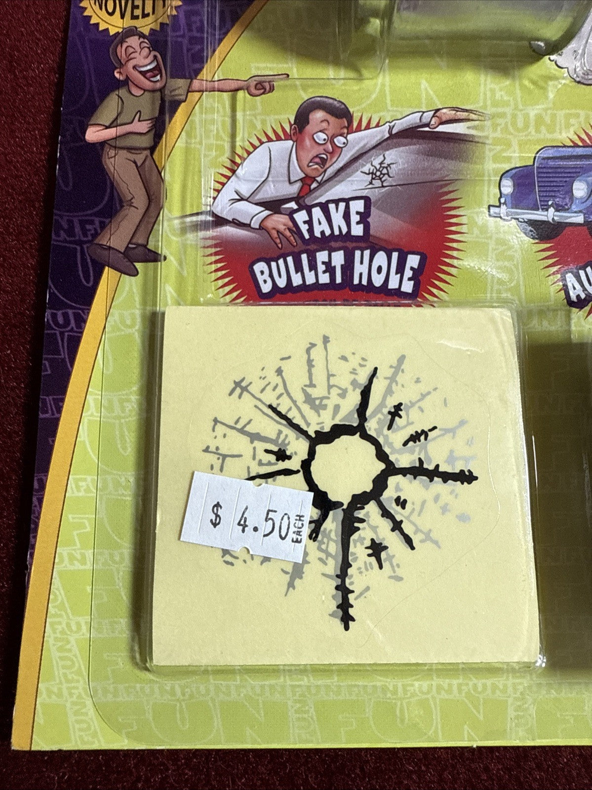 Auto Joke Set-Exhaust Whistle-Fake Scratches-Fake Bulletholes-gag-prank-funny
