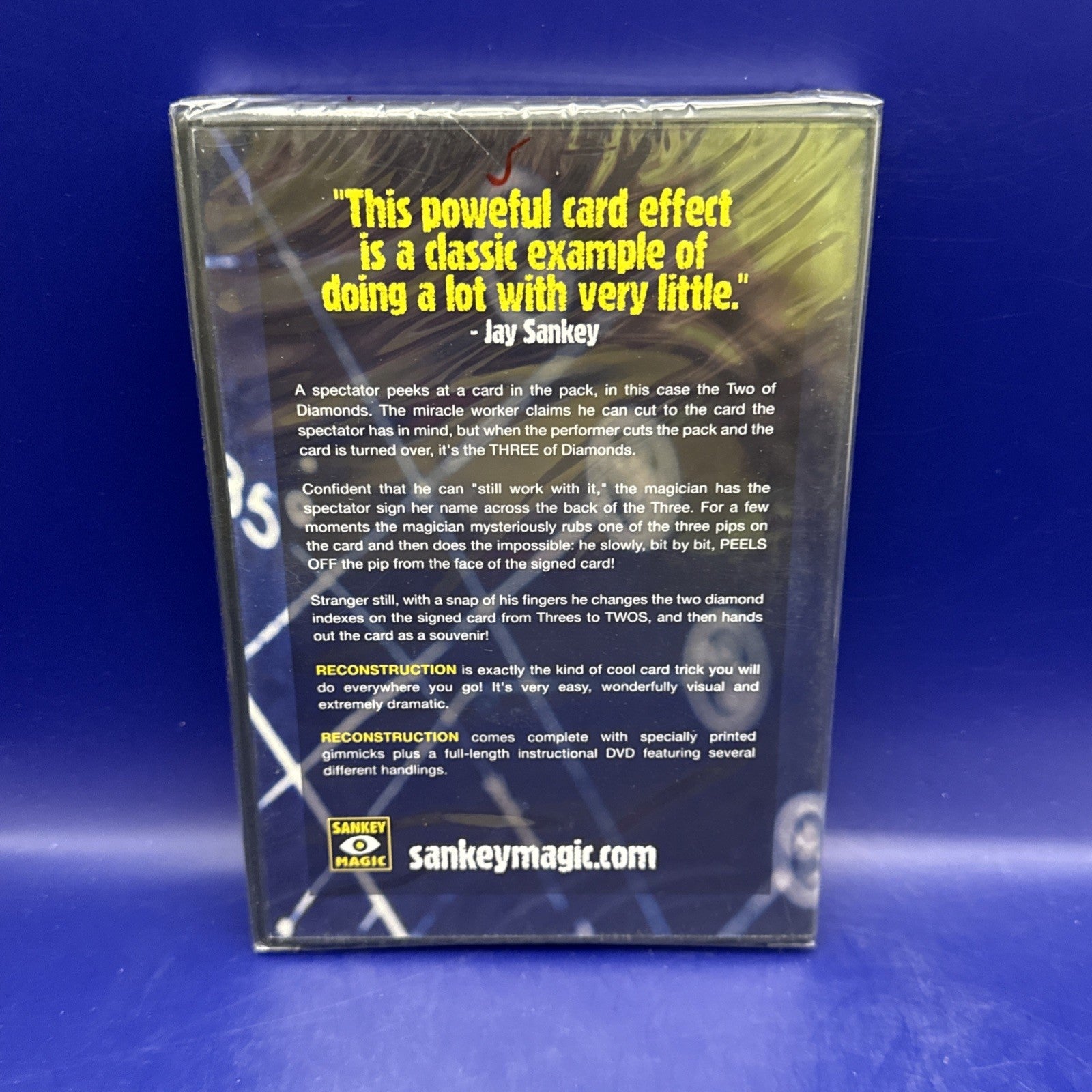 Reconstruction by Jay Sankey NEW SEALED CARD MAGIC DVD